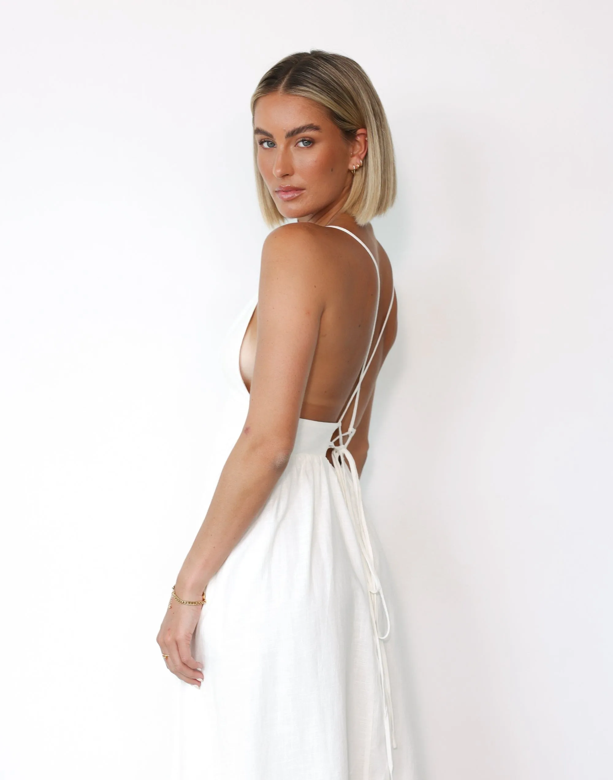 Capri Maxi Dress (White)