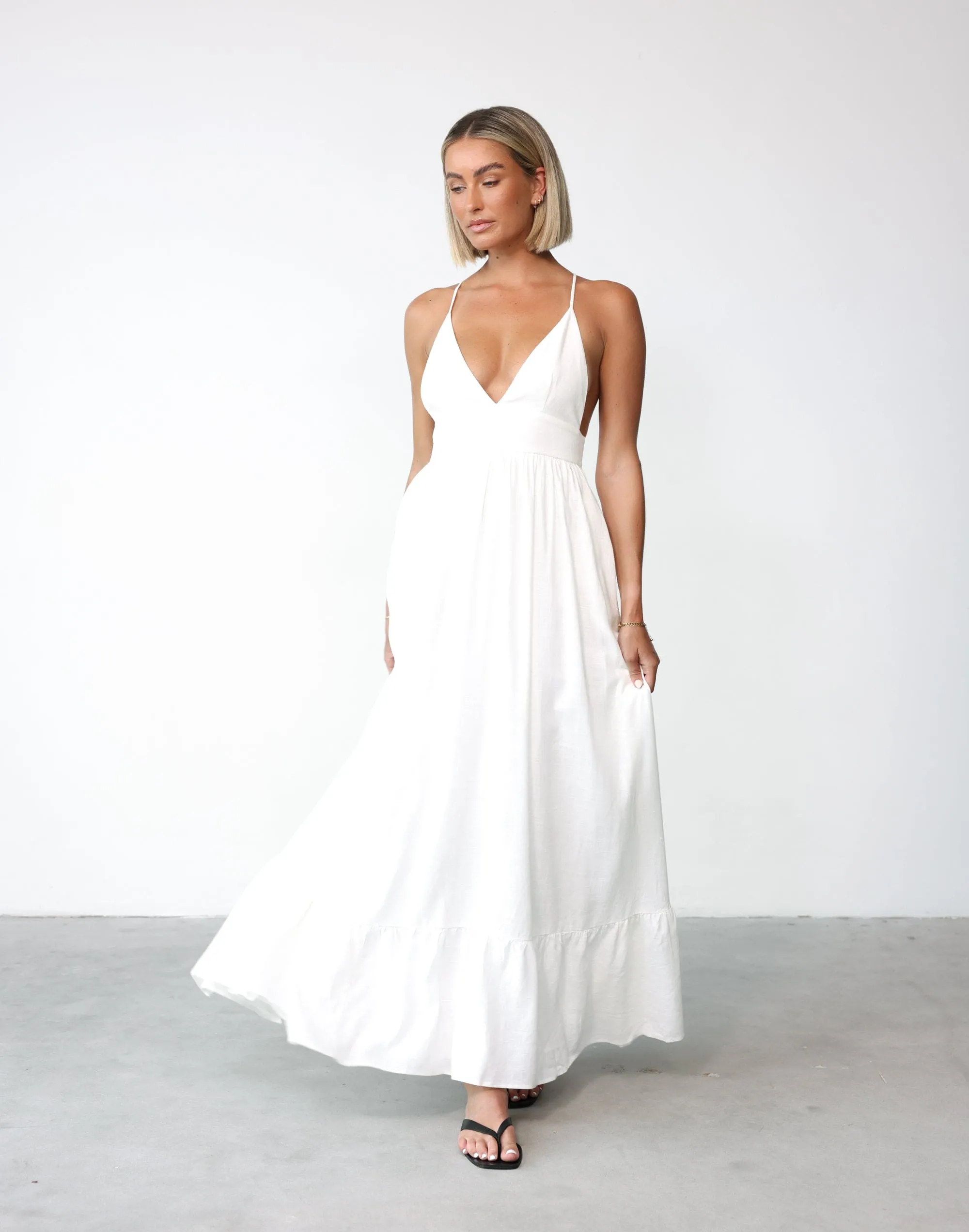 Capri Maxi Dress (White)