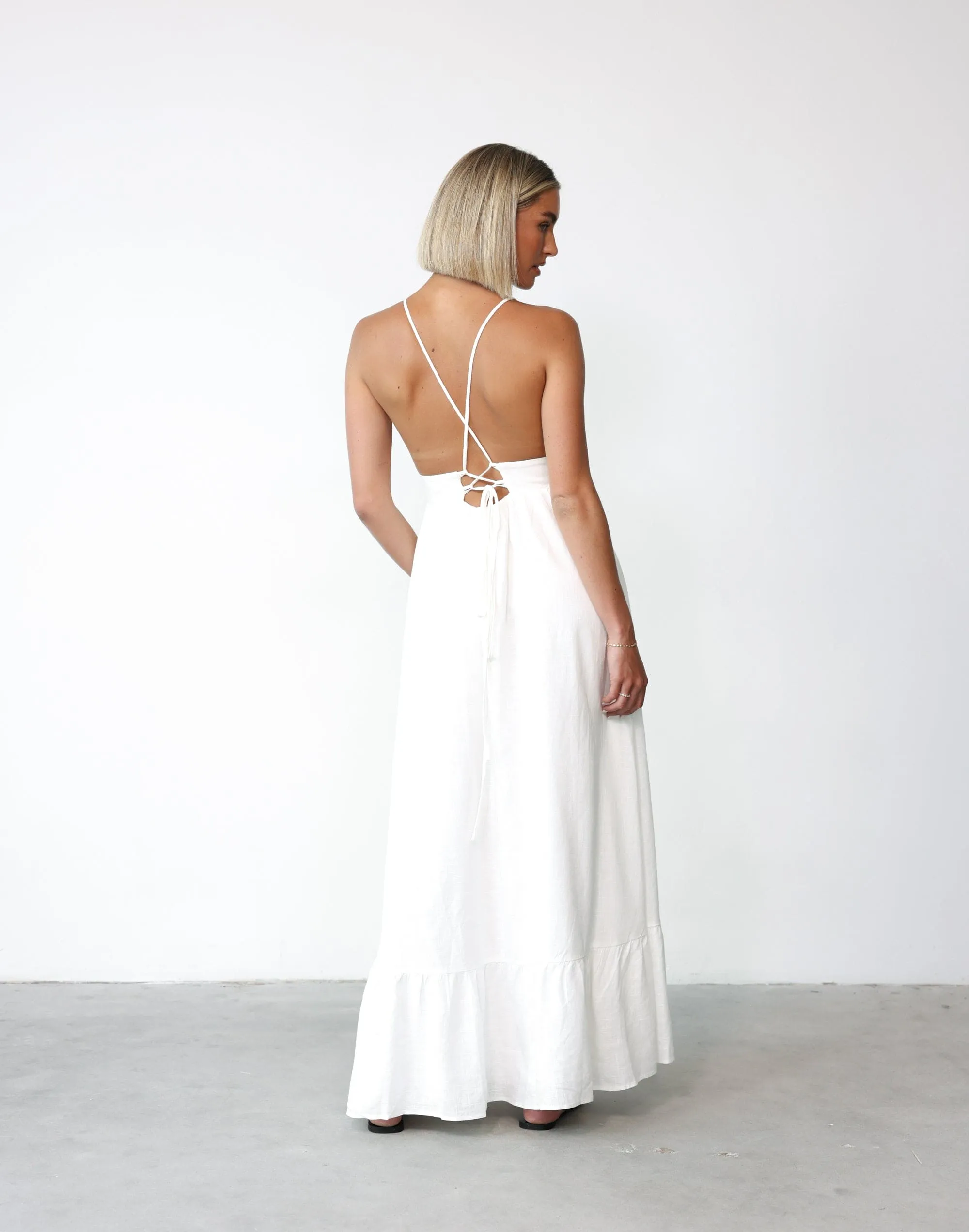 Capri Maxi Dress (White)