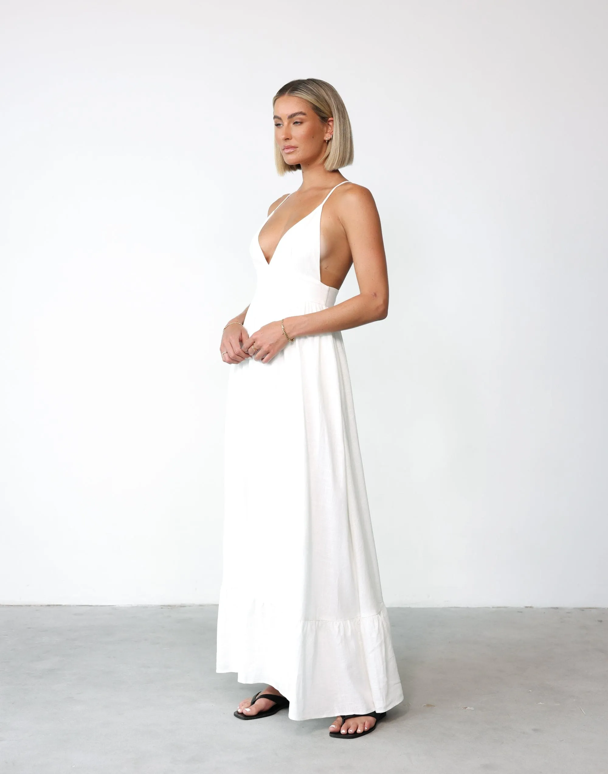 Capri Maxi Dress (White)