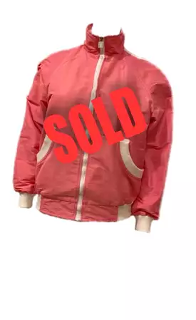 Chanel 08P, 2008 Spring Pink White Sport Bomber windbreaker Jacket FR 38 US 6