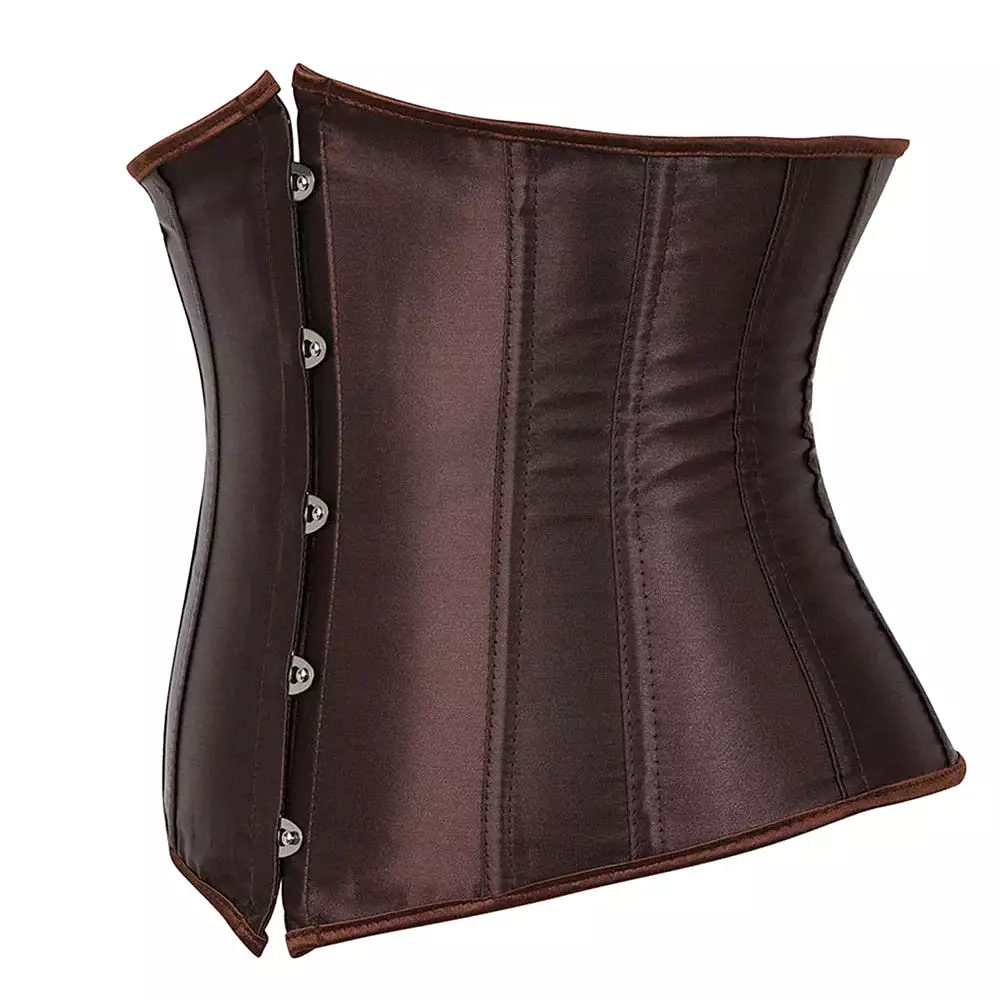 Corset Drag Satin (Brown)