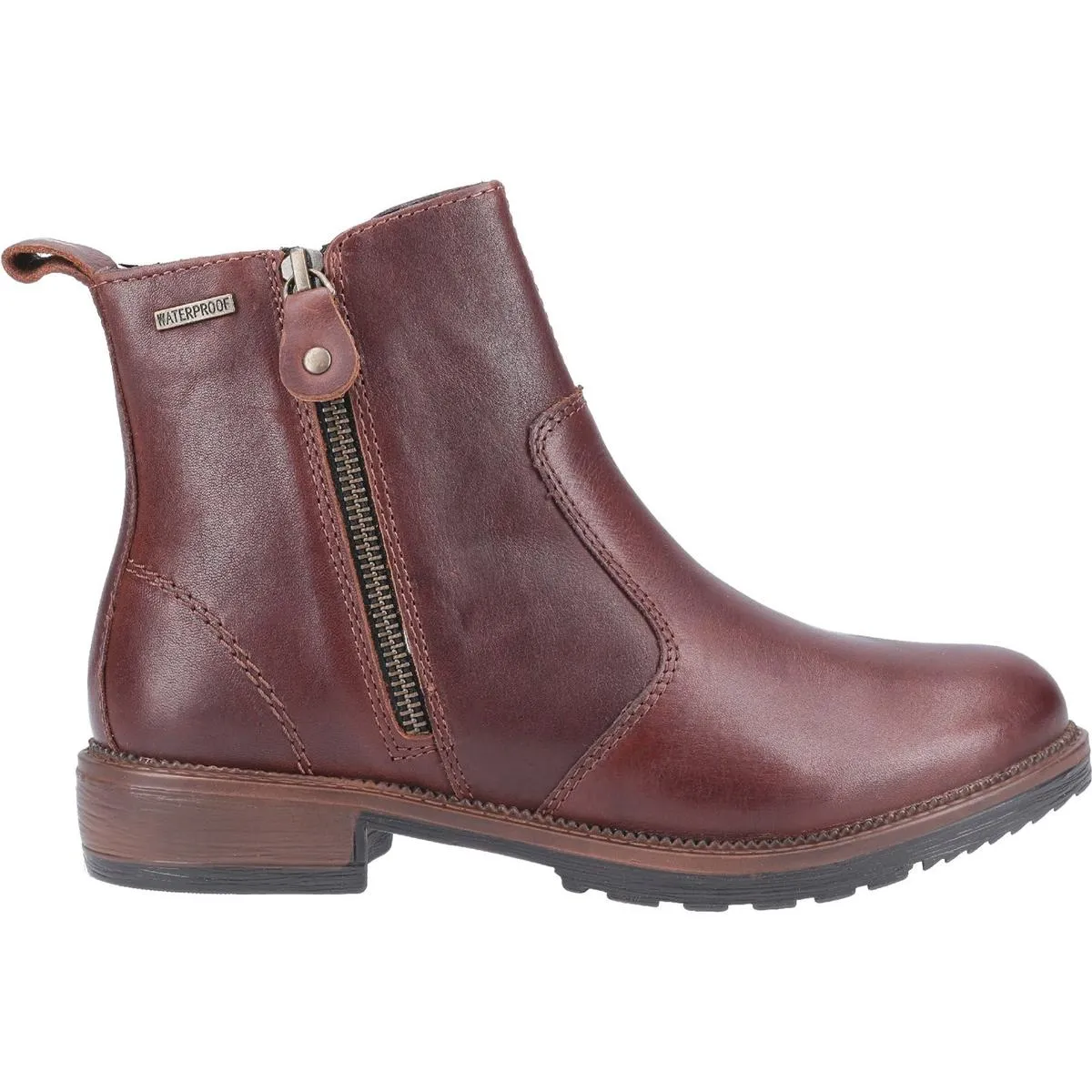 Cotswold Ashwicke Zip Ankle Boot Brown