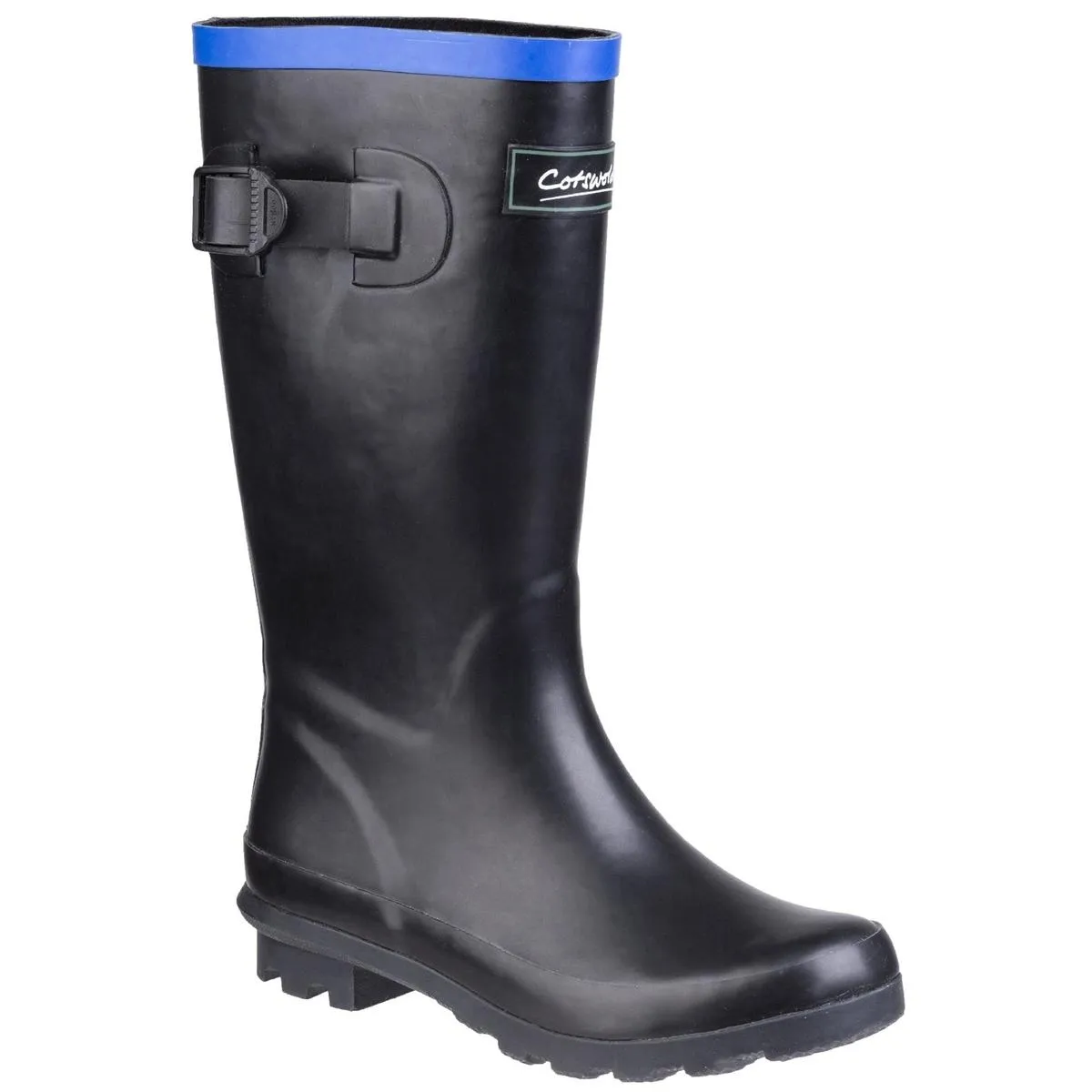 Cotswold Fairweather Junior Wellington Boot Black/Blue