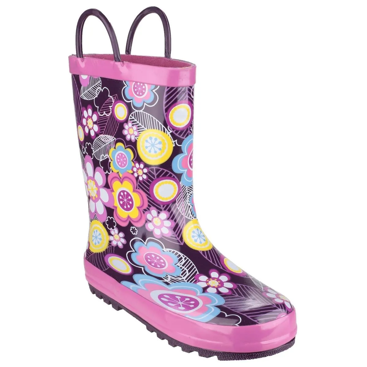 Cotswold Puddle Waterproof Pull On Boot Flower