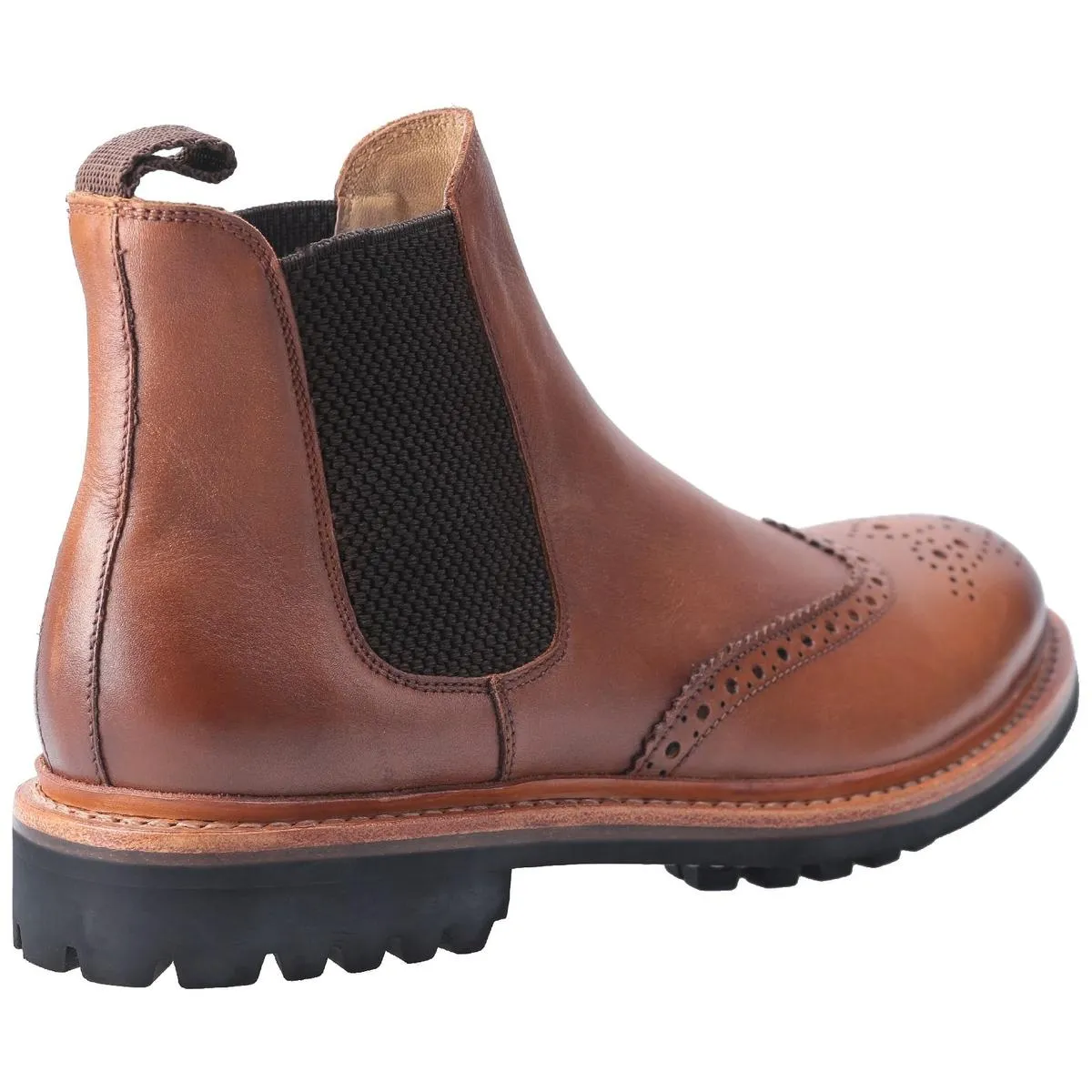 Cotswold Siddington Commando Goodyear Welt Boot Brown