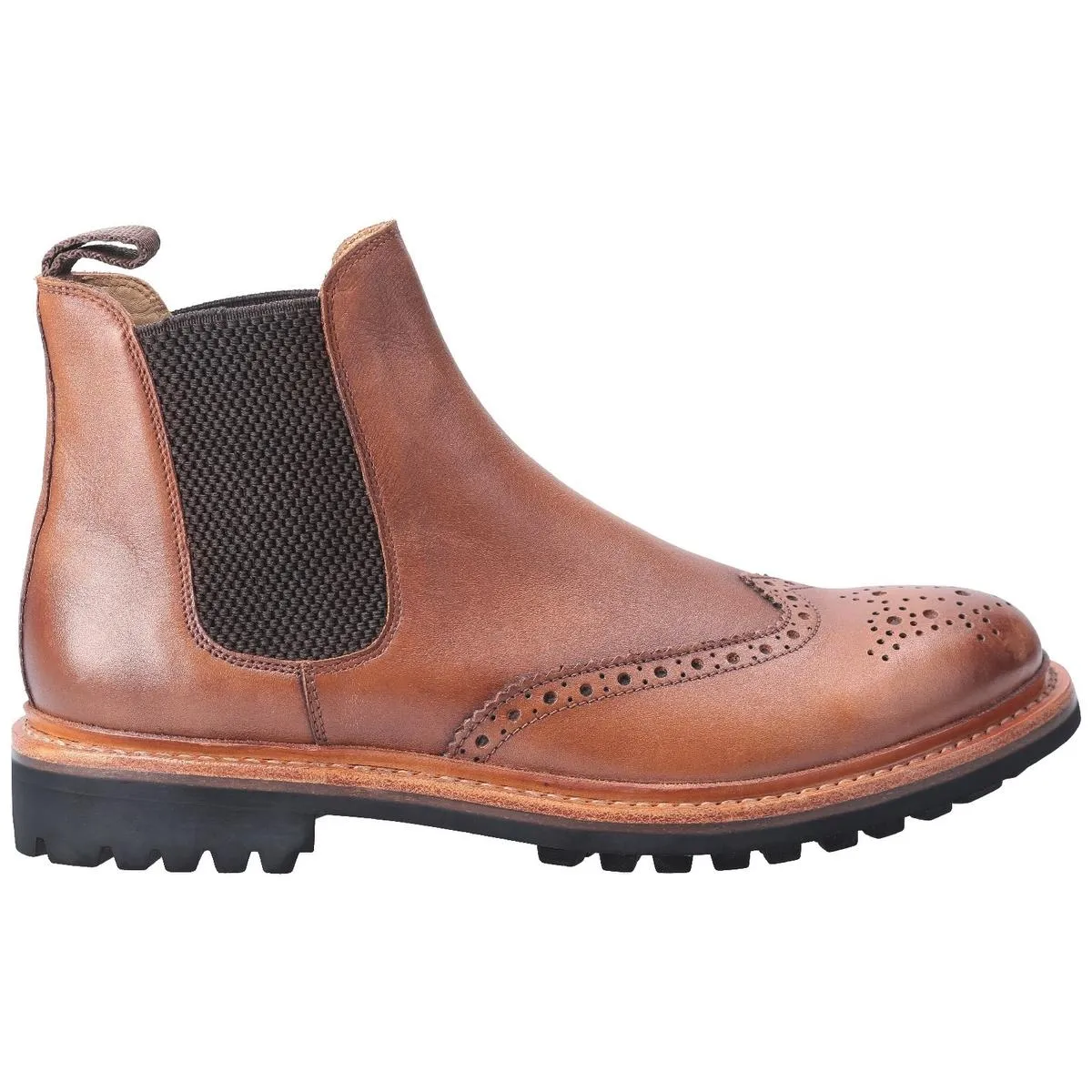 Cotswold Siddington Commando Goodyear Welt Boot Brown