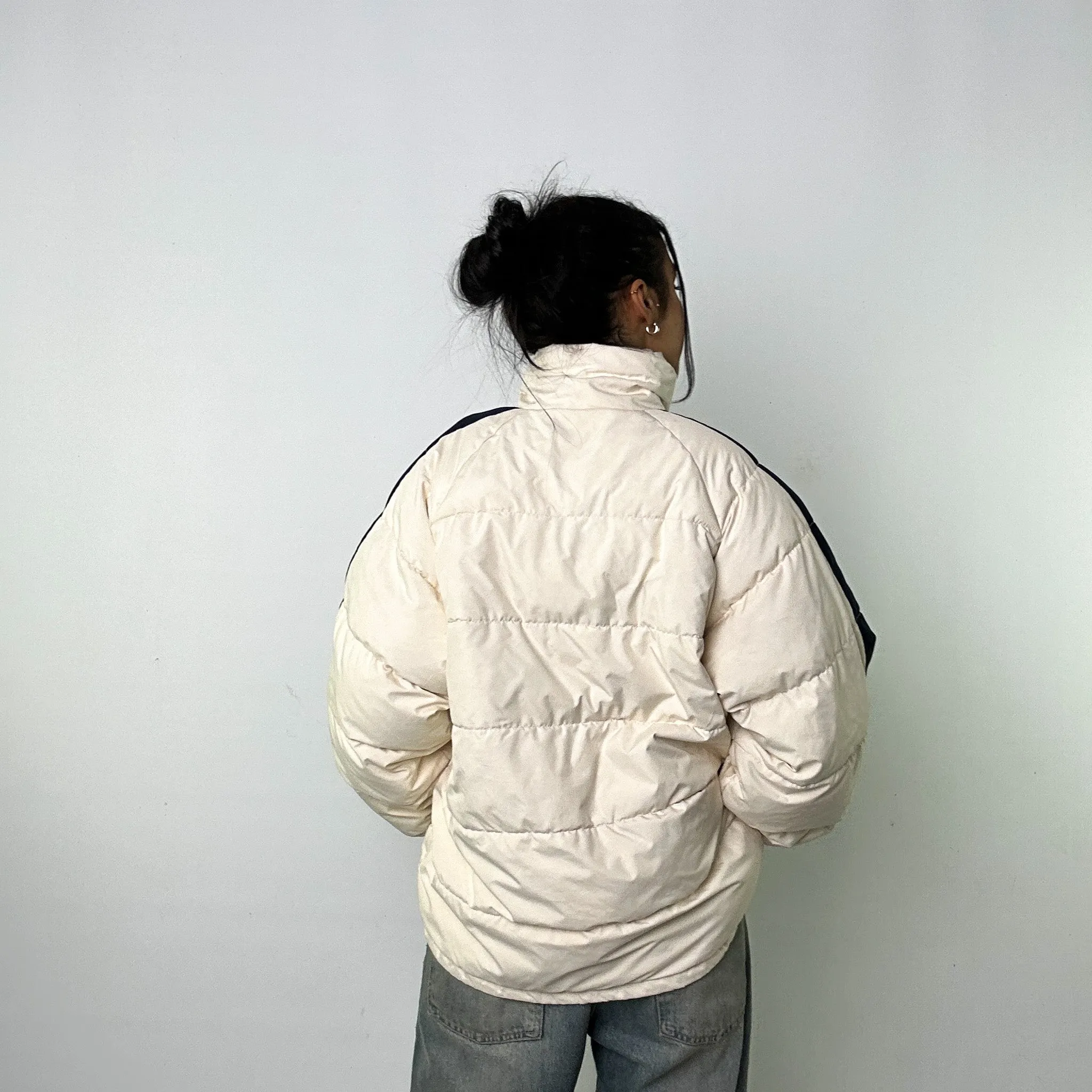 Cream 90s FILA Puffer Jacket Coat (M)