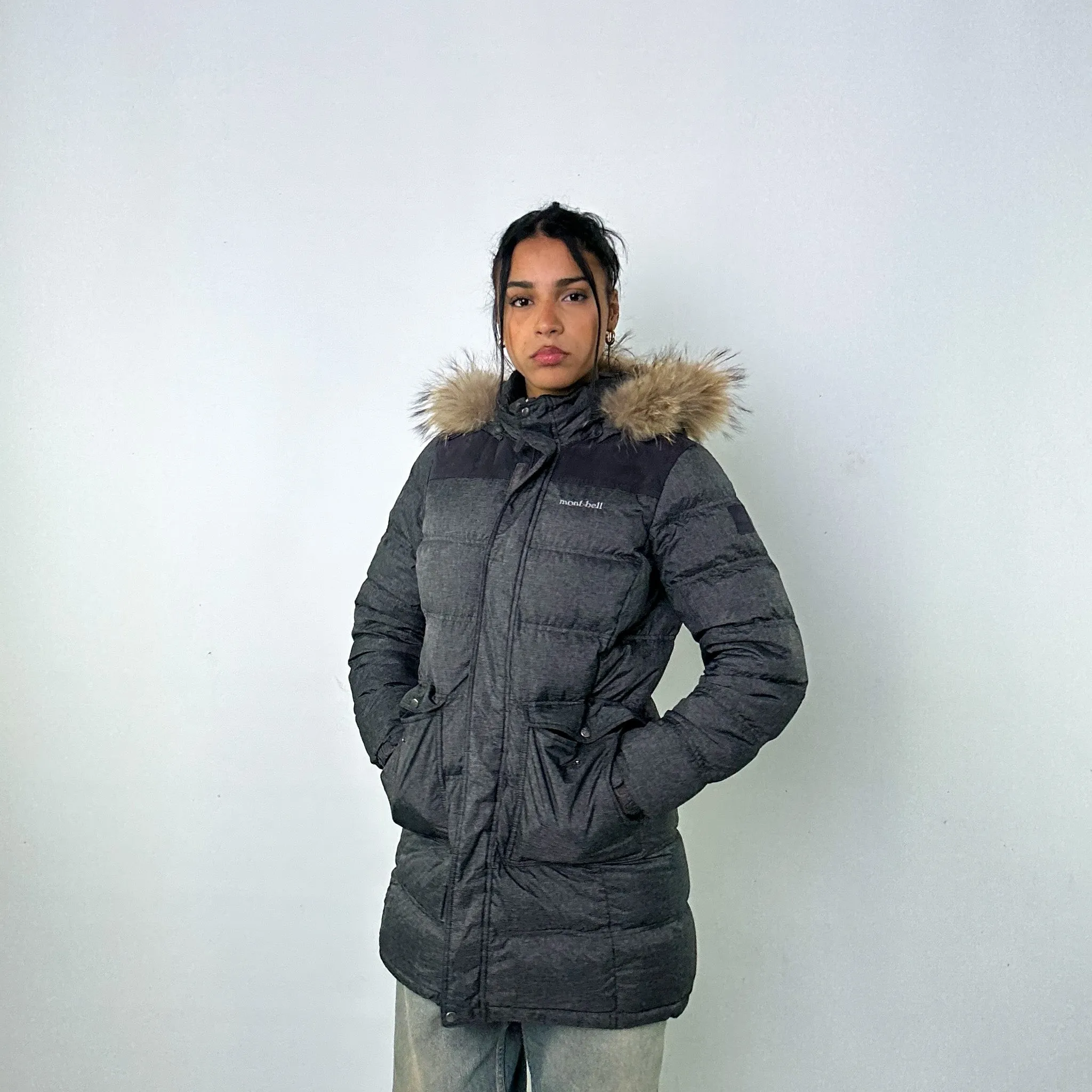 Dark Grey 90s Mont Bell Puffer Jacket Coat (S)