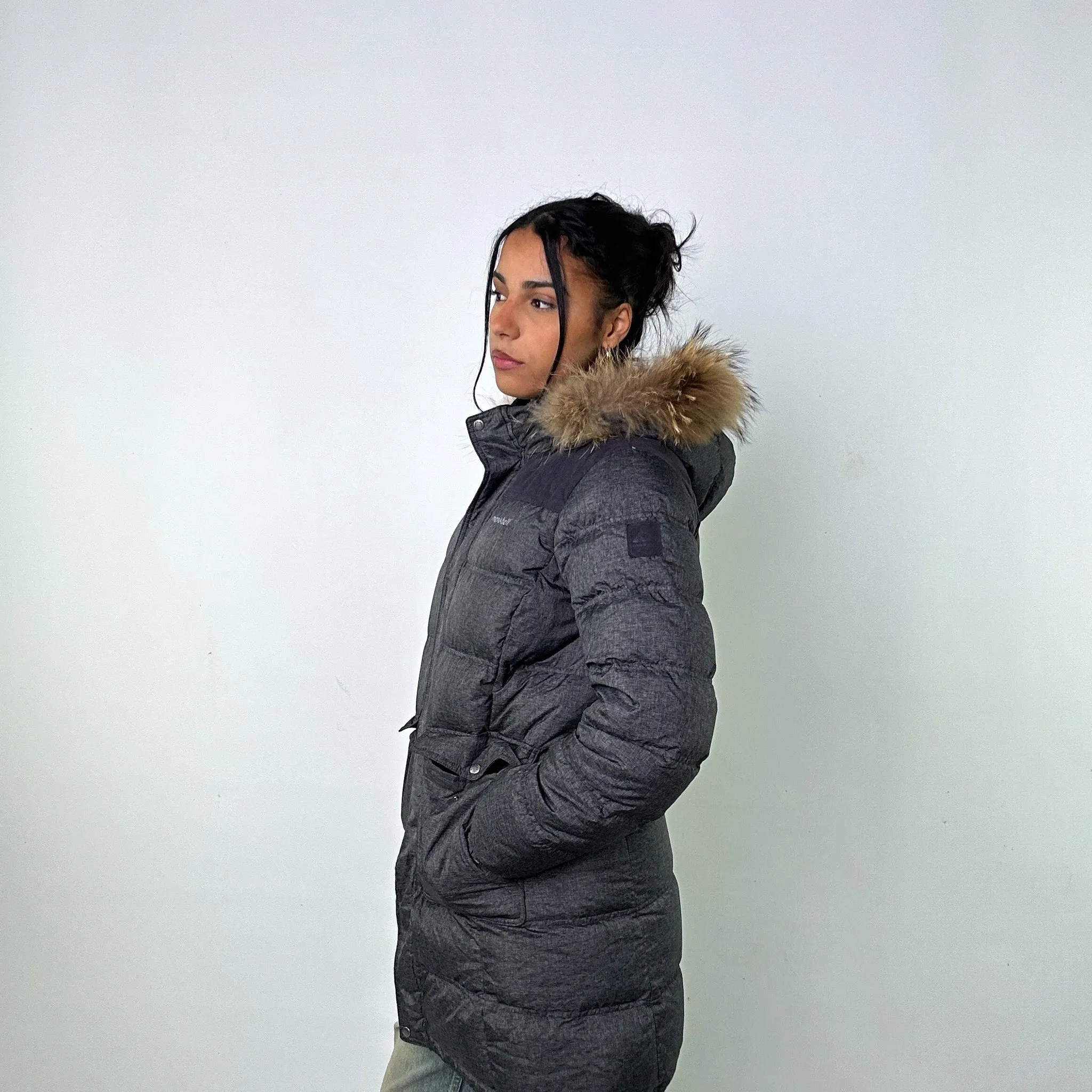 Dark Grey 90s Mont Bell Puffer Jacket Coat (S)