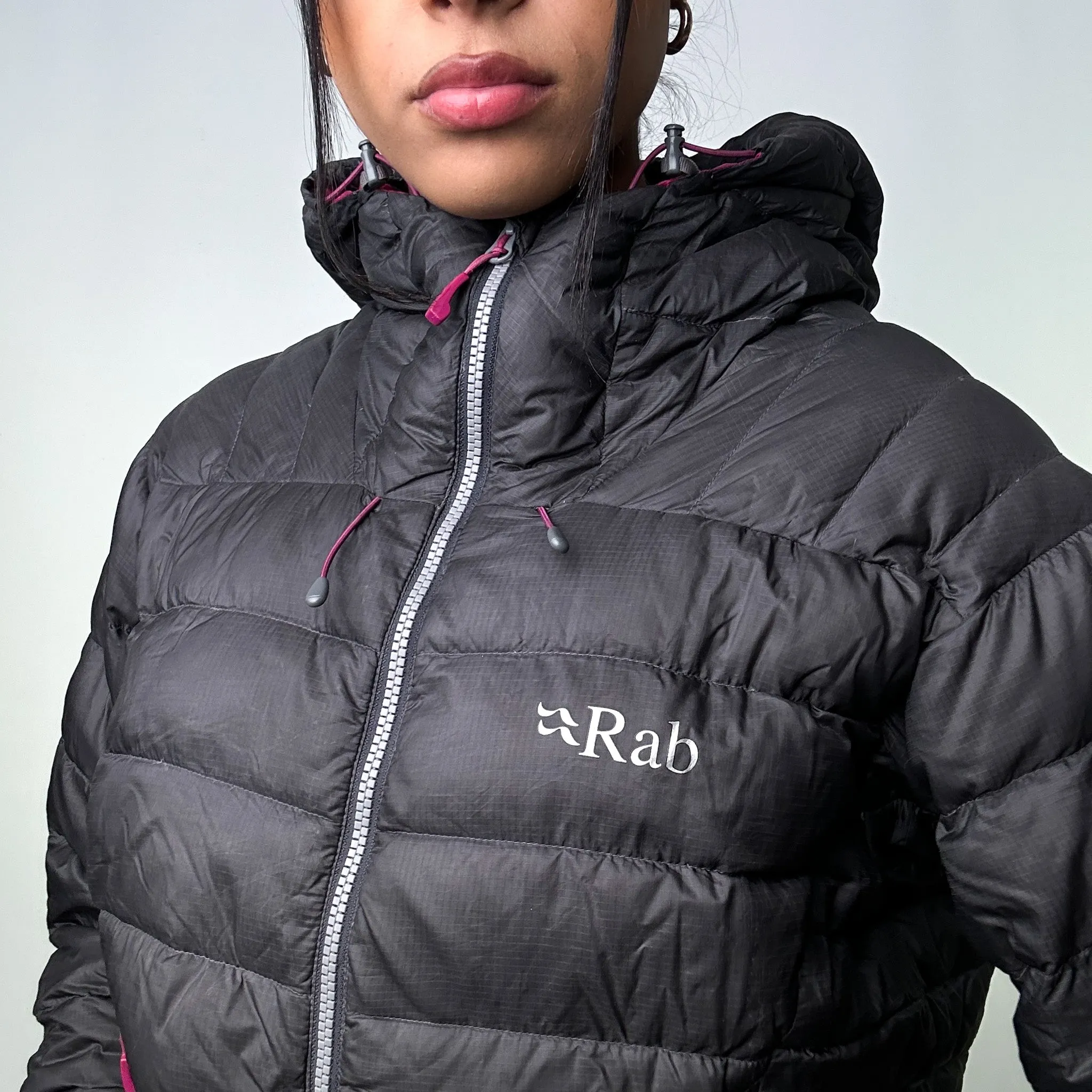 Dark Grey 90s Rab Electron Puffer Jacket Coat (L)