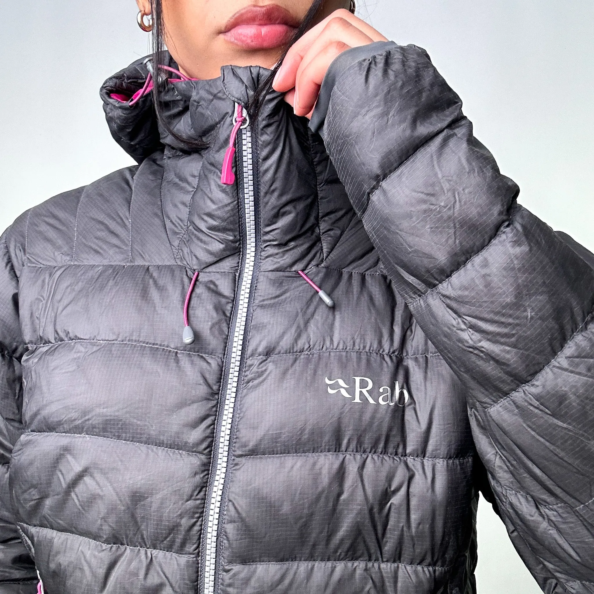 Dark Grey 90s Rab Electron Puffer Jacket Coat (L)