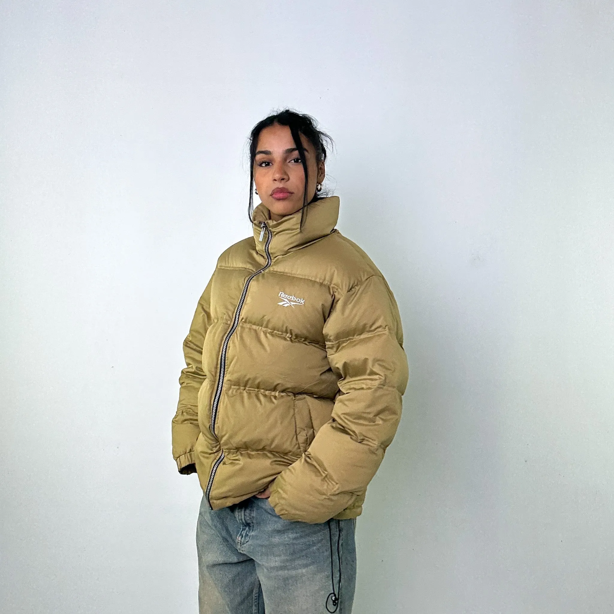 Dark Grey 90s The North Face 600 Series Puffer Jacket Coat (M)