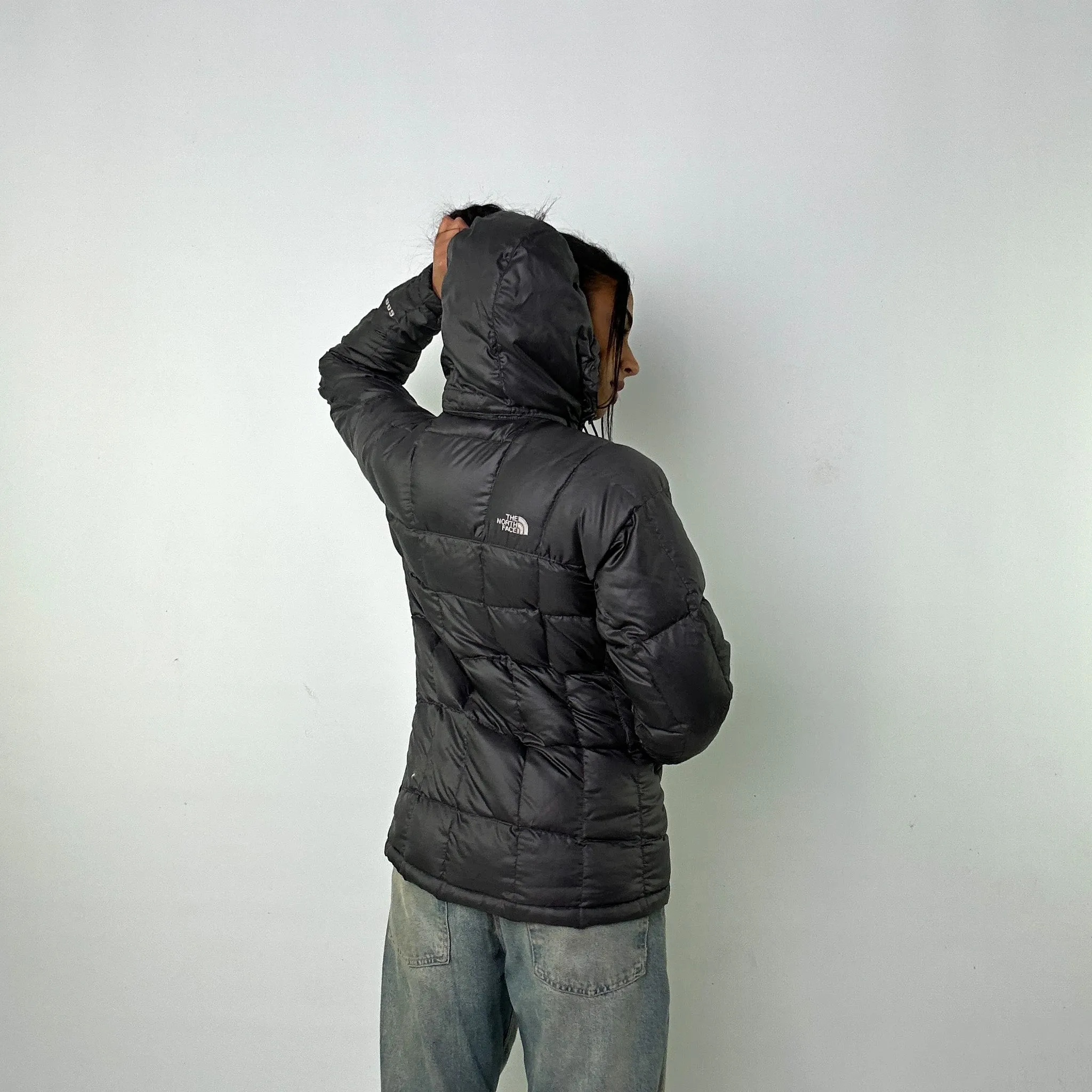 Dark Grey 90s The North Face 600 Series Puffer Jacket Coat (S)