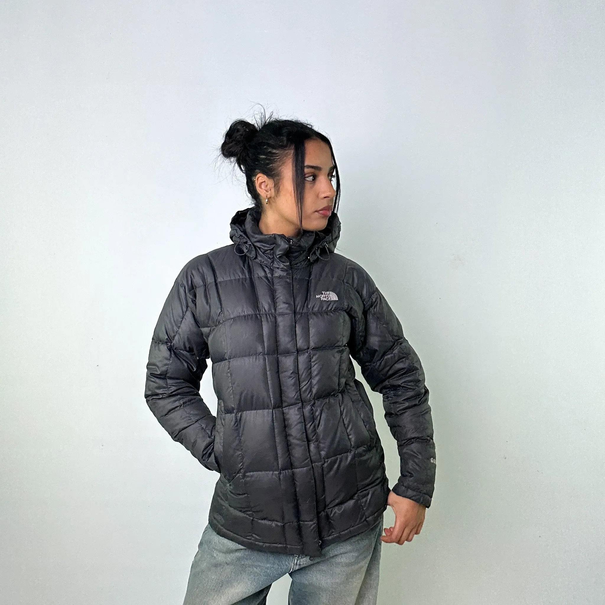 Dark Grey 90s The North Face 600 Series Puffer Jacket Coat (S)