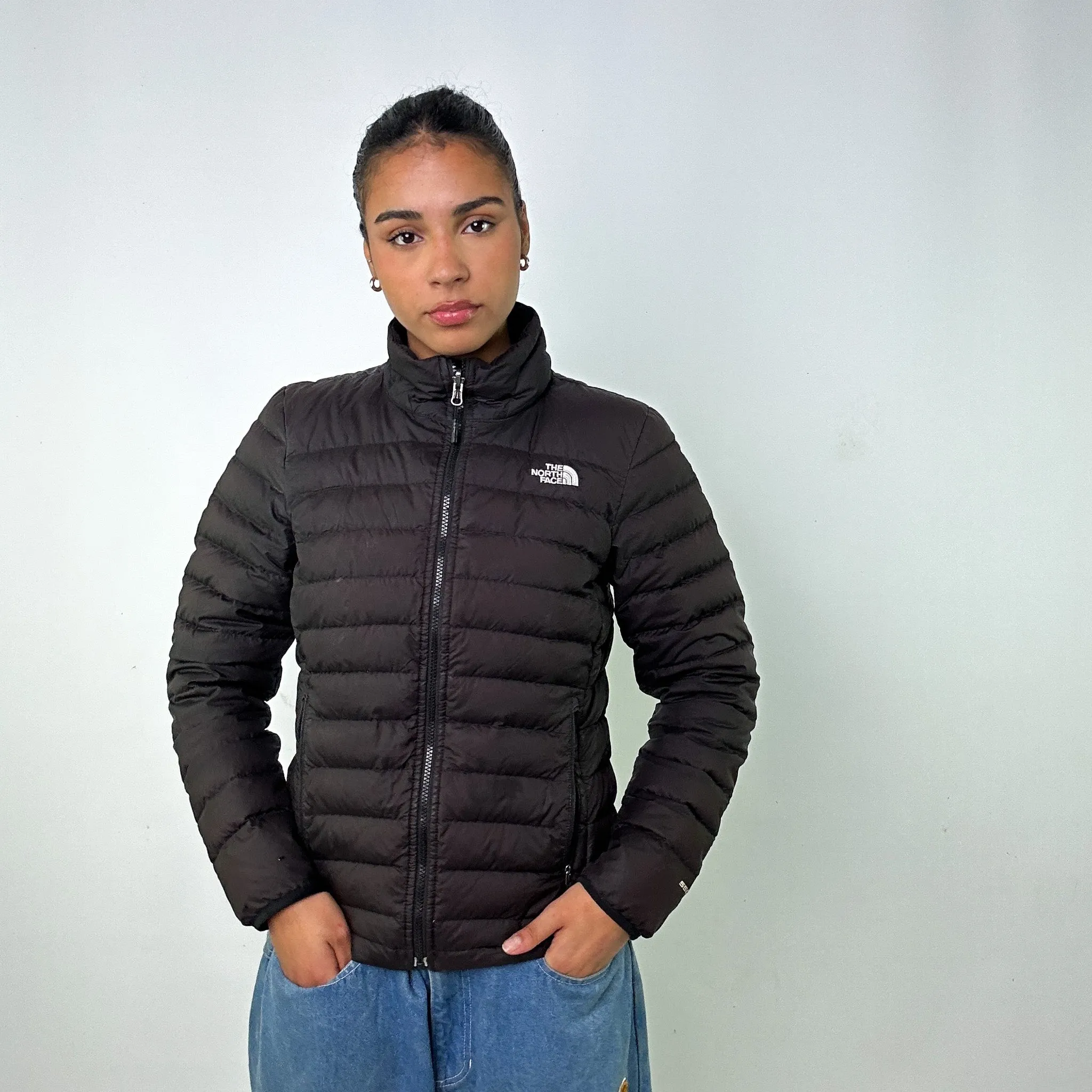 Dark Grey y2ks The North Face 550 Series Puffer Jacket Coat (M)