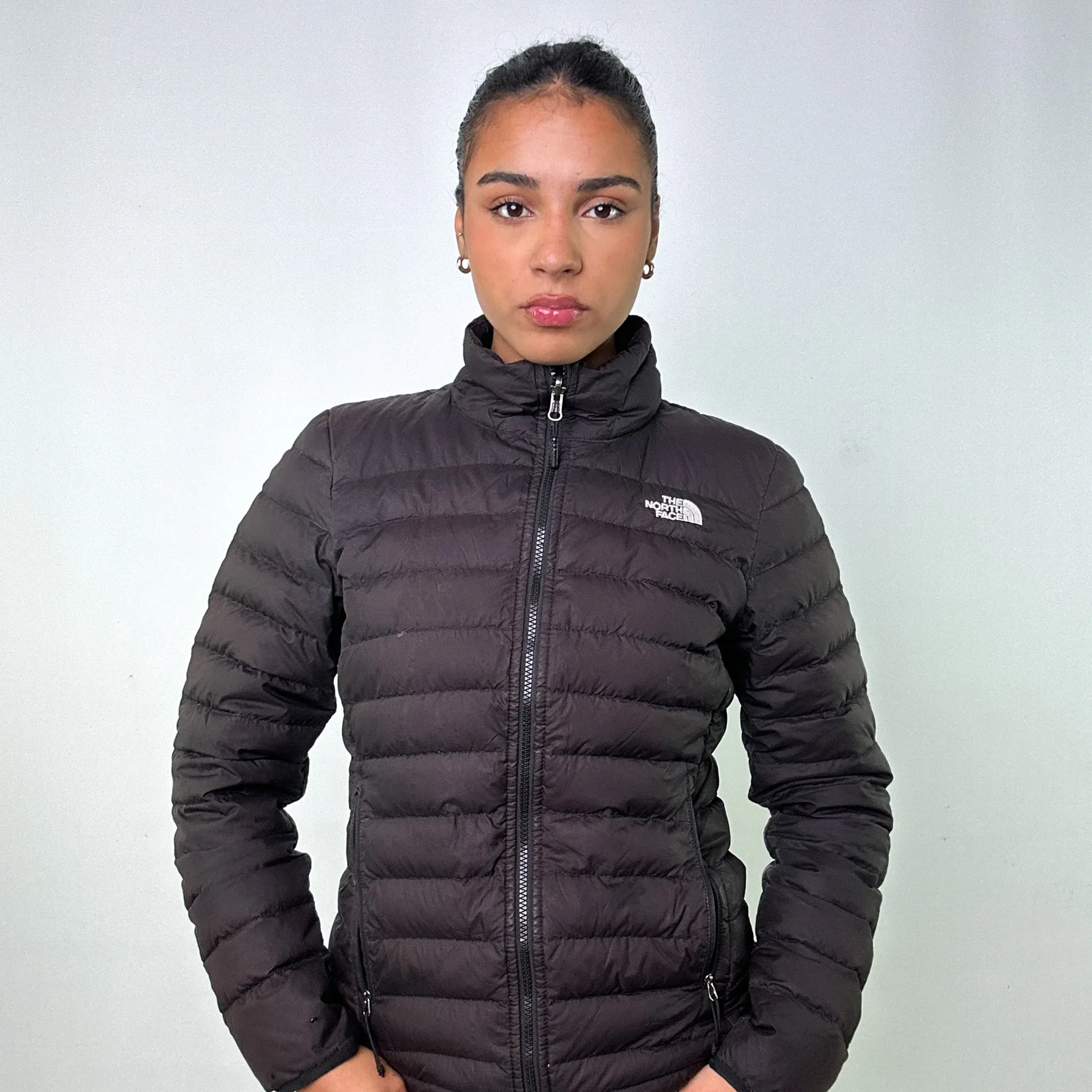 Dark Grey y2ks The North Face 550 Series Puffer Jacket Coat (M)