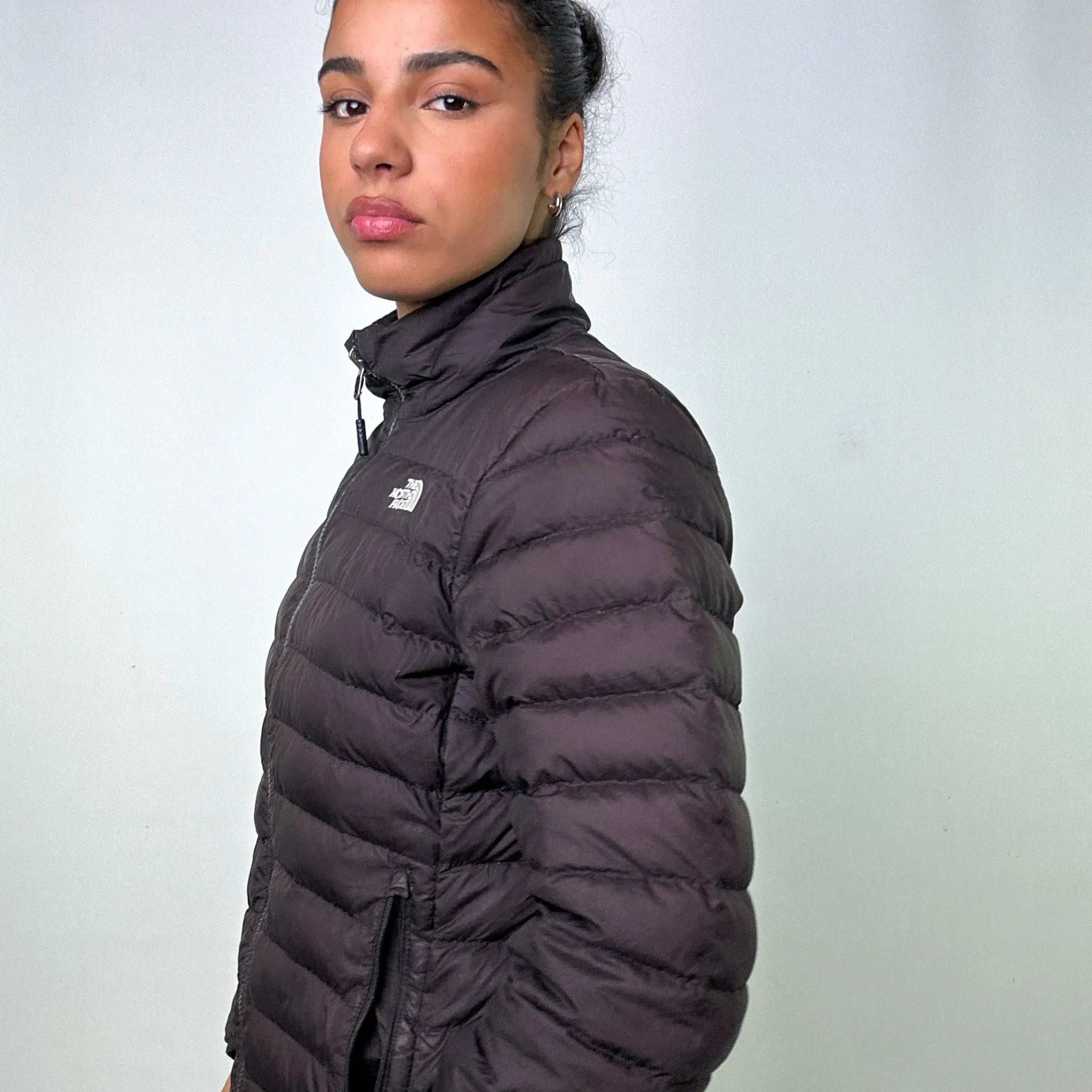 Dark Grey y2ks The North Face 550 Series Puffer Jacket Coat (M)