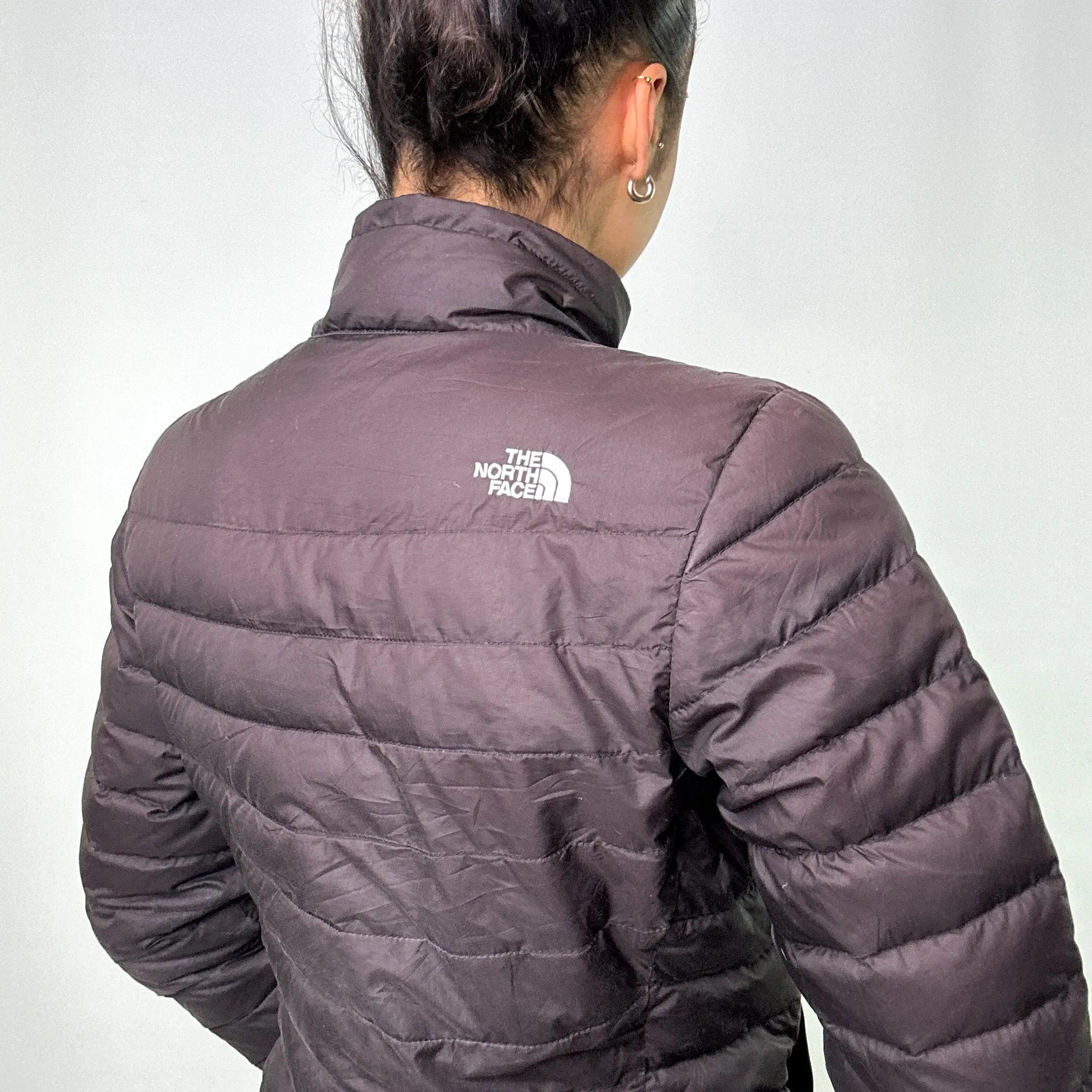 Dark Grey y2ks The North Face 550 Series Puffer Jacket Coat (M)