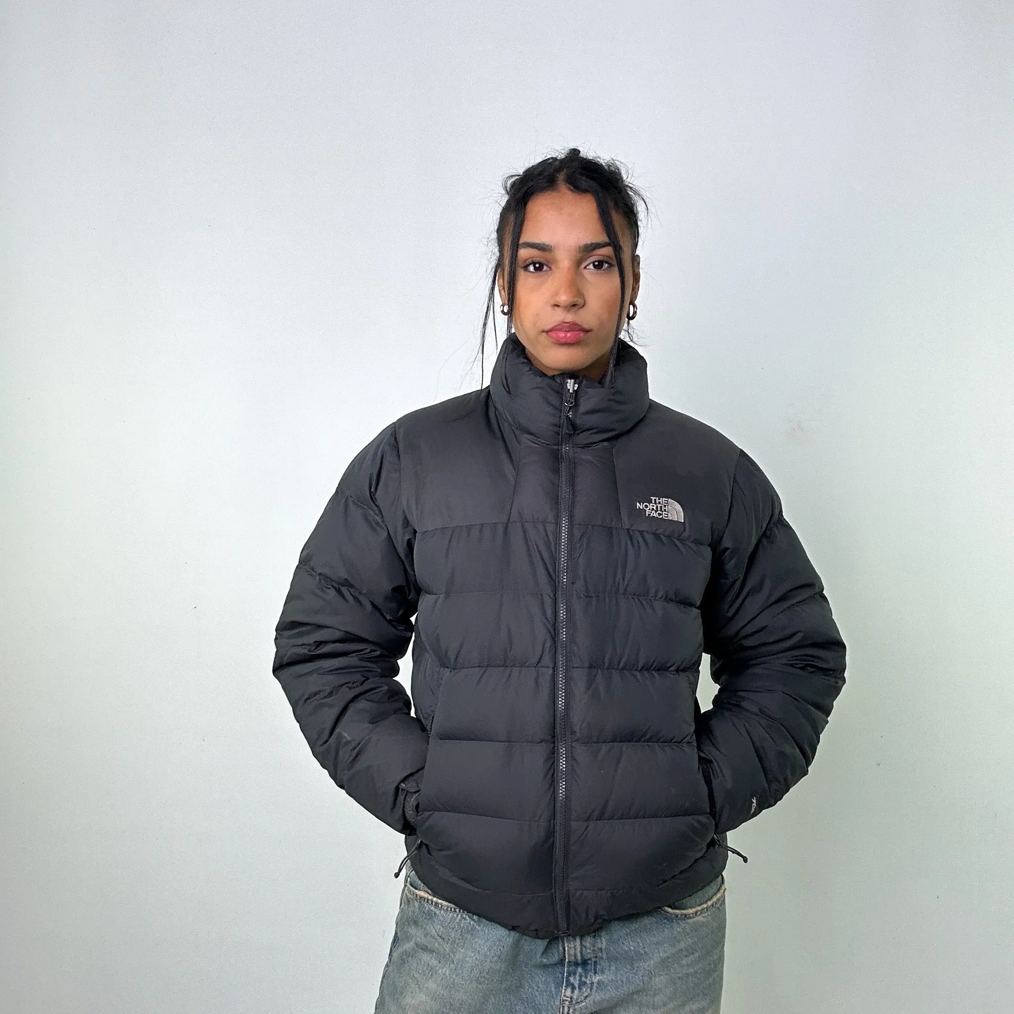 Dark Grey y2ks The North Face 700 Series Puffer Jacket Coat (S)