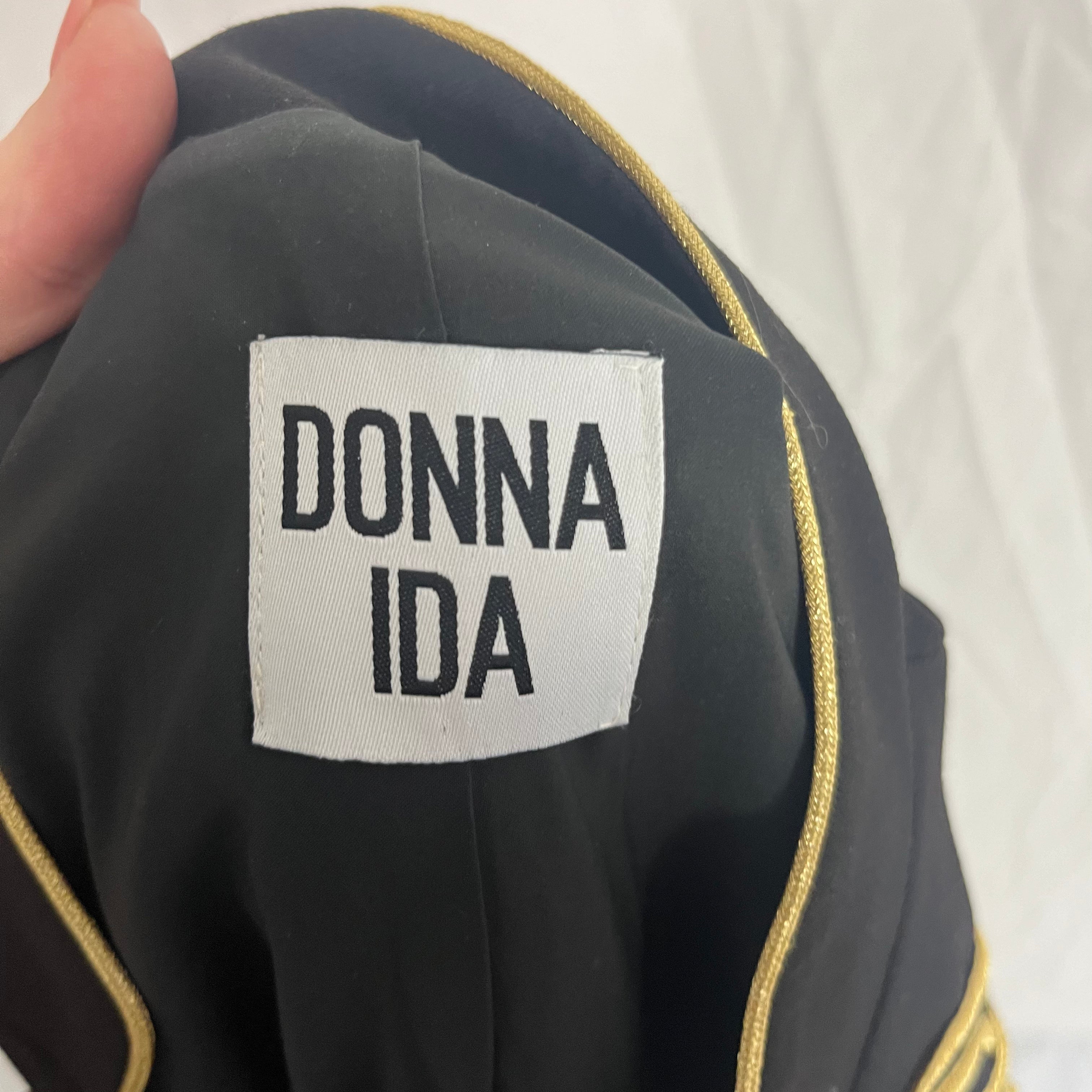 Donna Ida Brand New 395 Black Sgt Pepper Jacket M