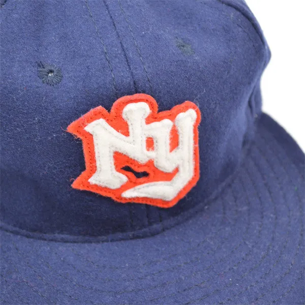 Ebbets - New York Knights Cap (Fitted Wool Flannel) - Navy