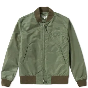 Engineered Garments Aviator JacketOlive Flight Sateen