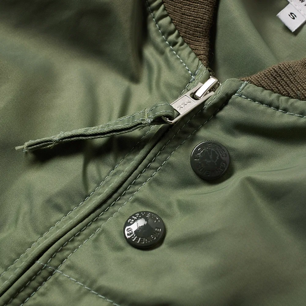 Engineered Garments Aviator JacketOlive Flight Sateen