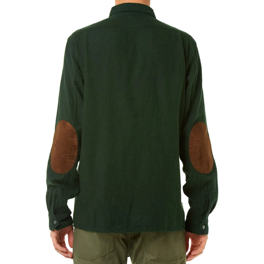 Engineered Garments Classic ShirtGreen Brushed Herringbone