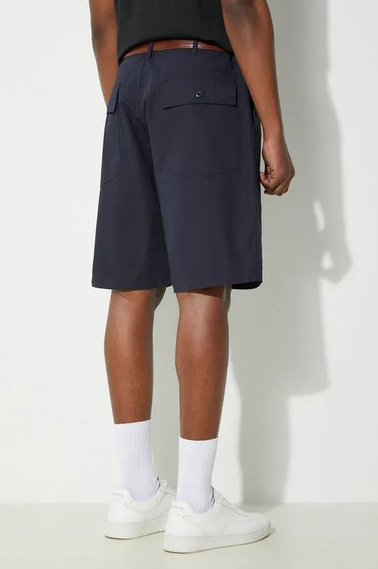 Engineered Garments cotton shorts Fatigue Short navy blue color OR271.CT114