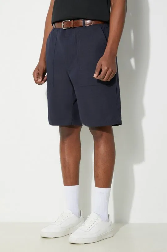 Engineered Garments cotton shorts Fatigue Short navy blue color OR271.CT114