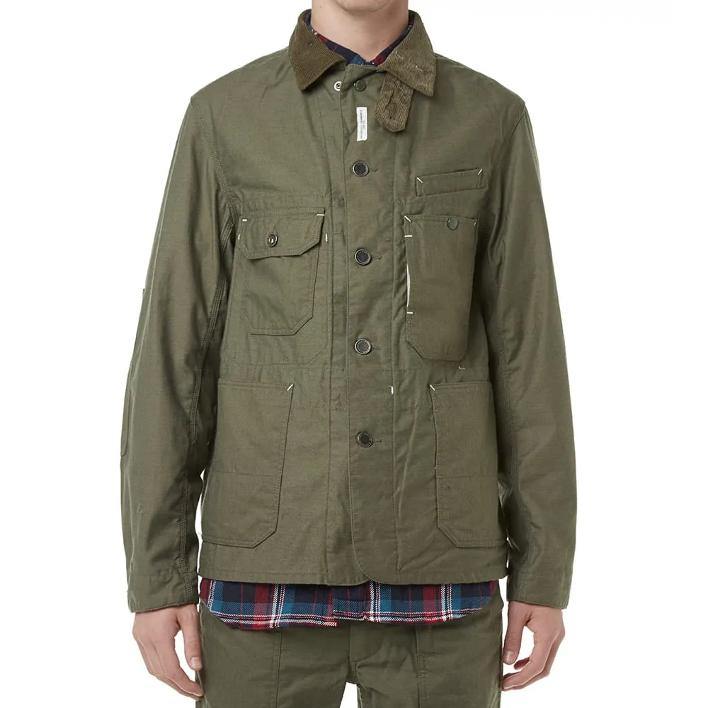 Engineered Garments Coverall JacketOlive Nyco Reversed Sateen