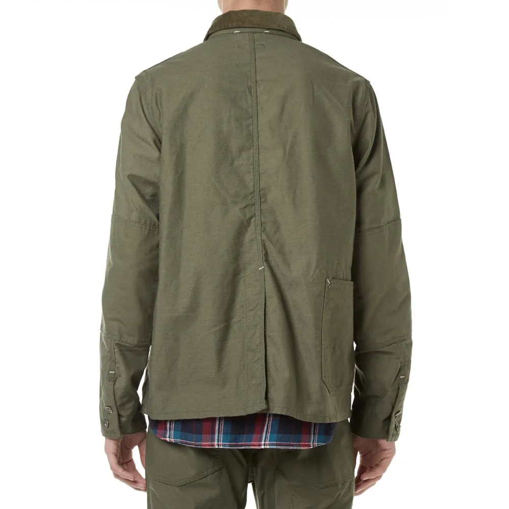 Engineered Garments Coverall JacketOlive Nyco Reversed Sateen