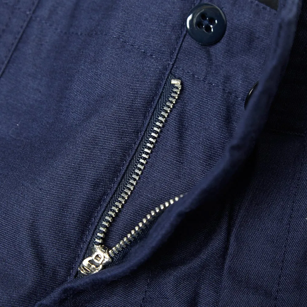 Engineered Garments Fatigue PantNavy Nyco Reversed Sateen