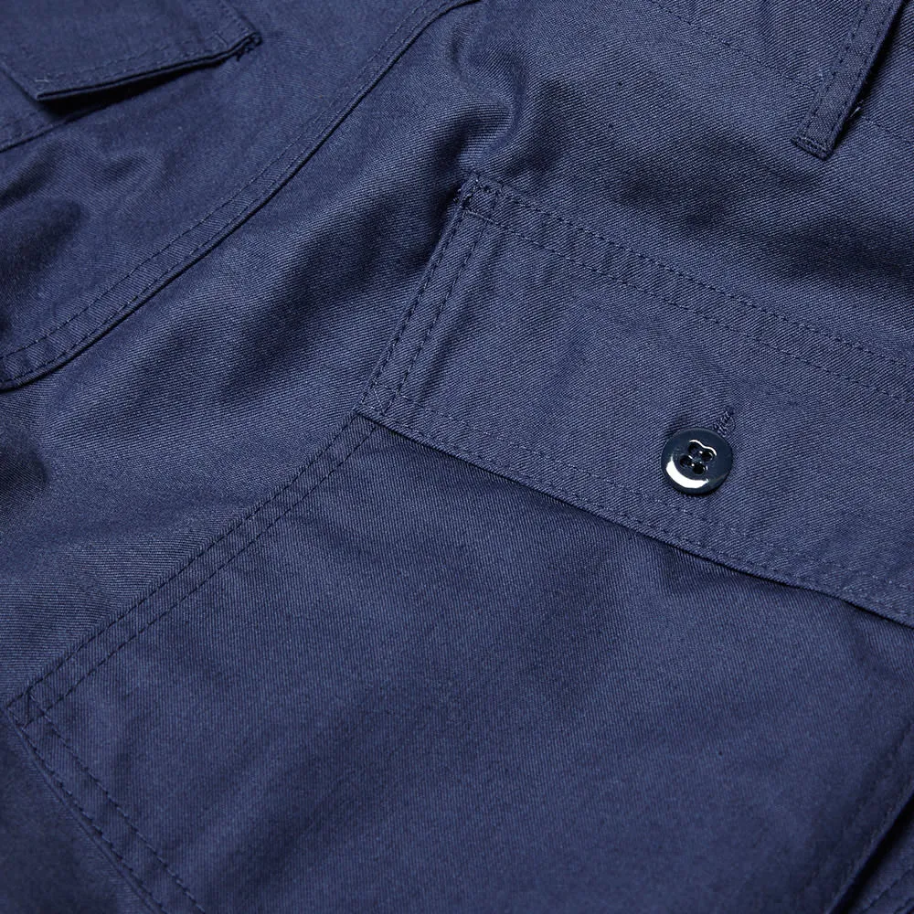 Engineered Garments Fatigue PantNavy Nyco Reversed Sateen