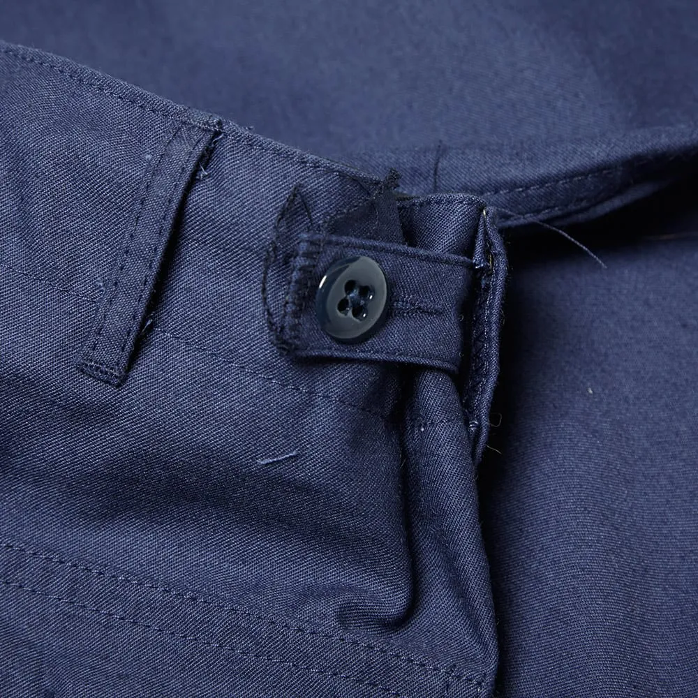 Engineered Garments Fatigue PantNavy Nyco Reversed Sateen