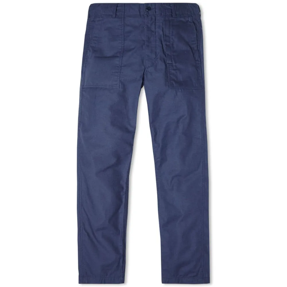 Engineered Garments Fatigue PantNavy Nyco Reversed Sateen