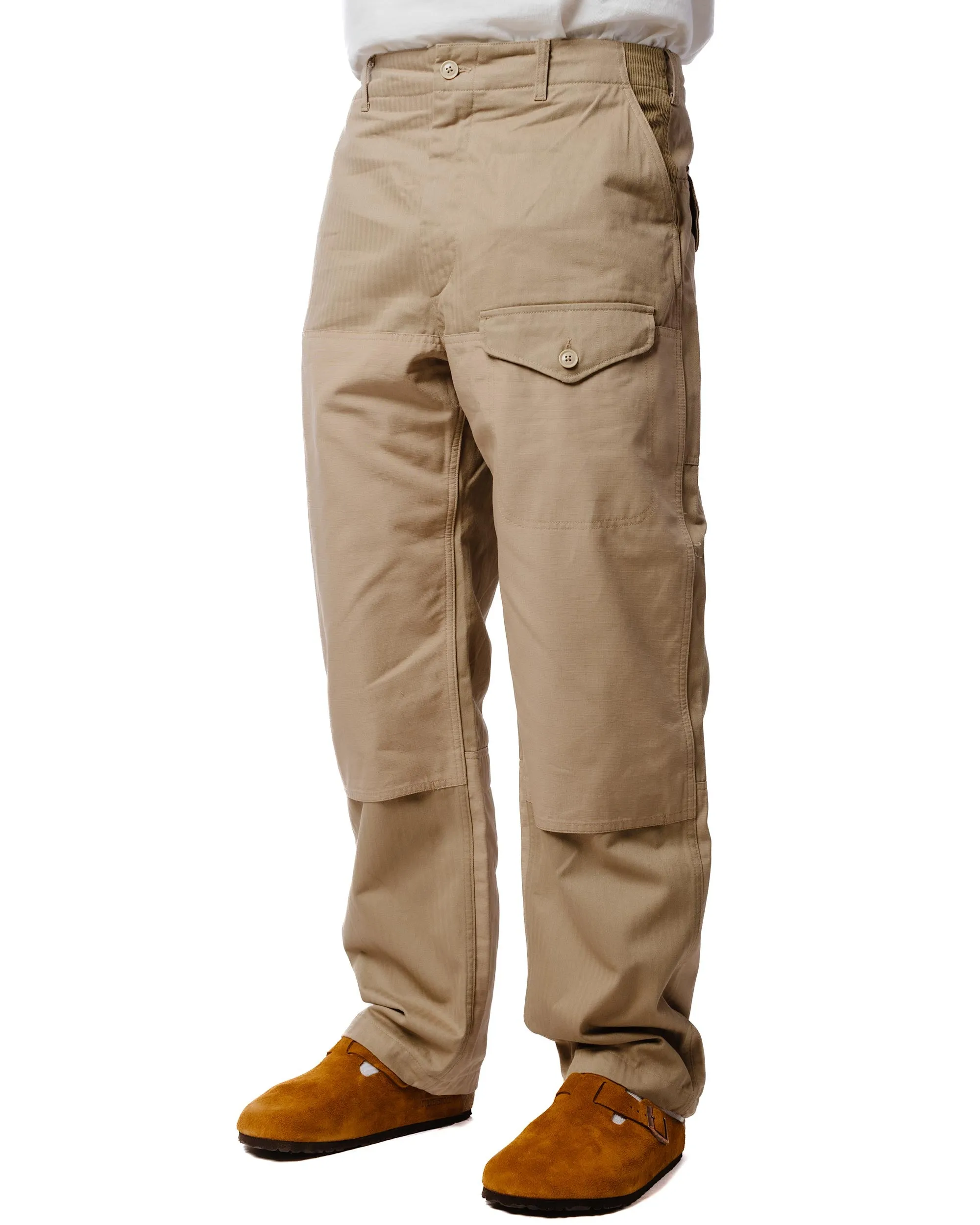 Engineered Garments Field Pant Khaki Cotton Herringbone Twill