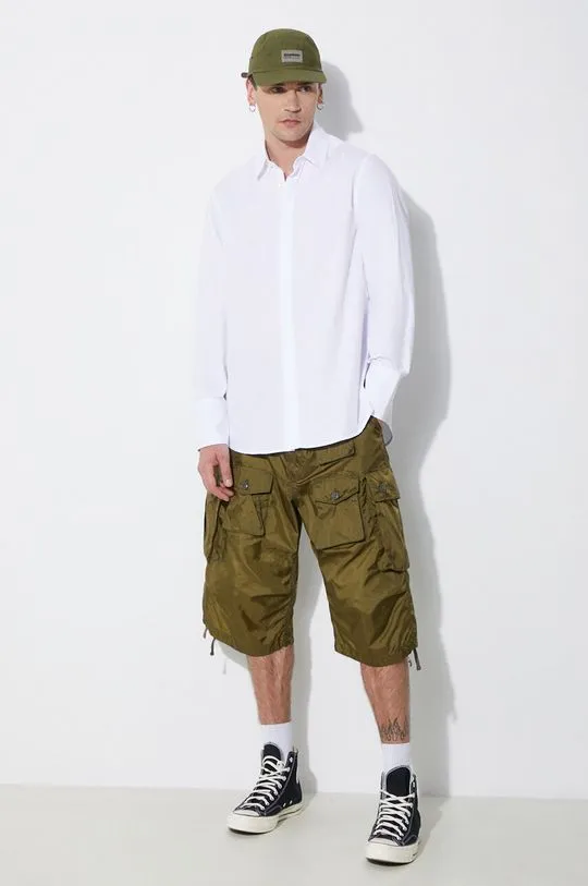 Engineered Garments shorts FA Short men's green color OR276.DZ027