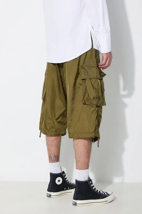 Engineered Garments shorts FA Short men's green color OR276.DZ027