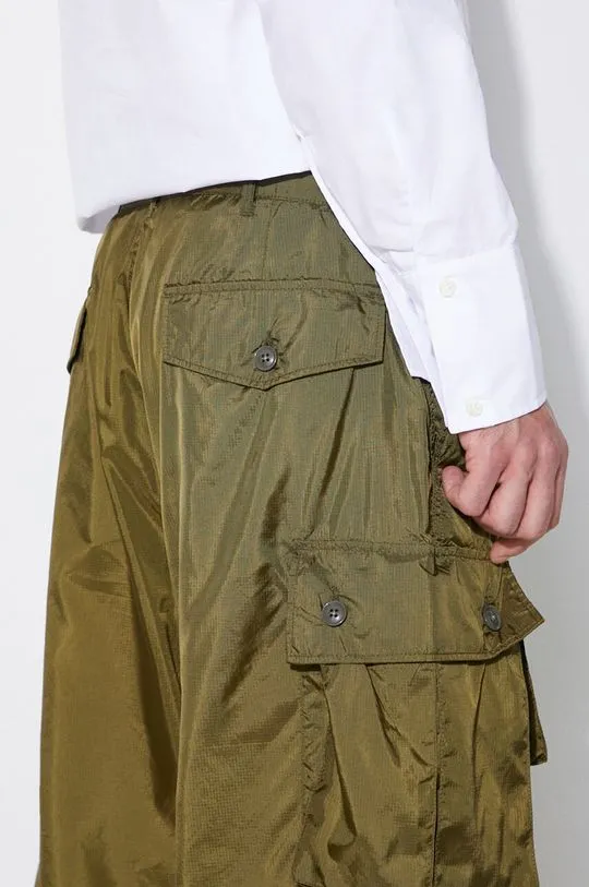 Engineered Garments shorts FA Short men's green color OR276.DZ027