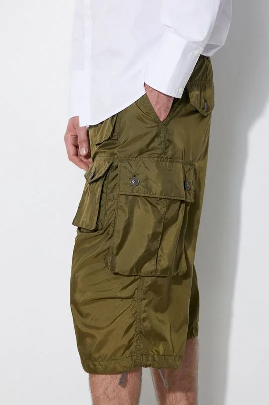 Engineered Garments shorts FA Short men's green color OR276.DZ027