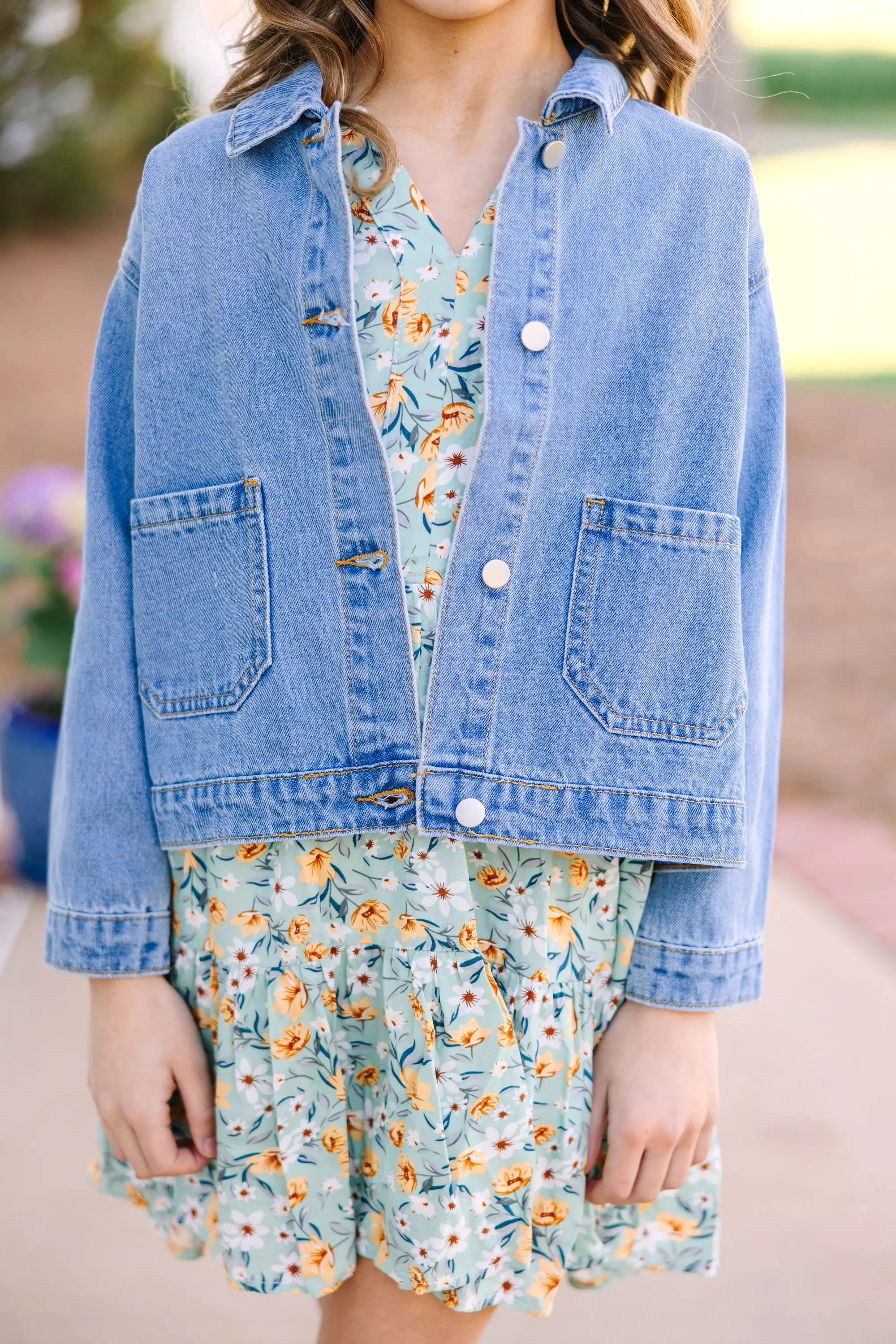 Girls: Today's The Day Light Wash Denim Jacket