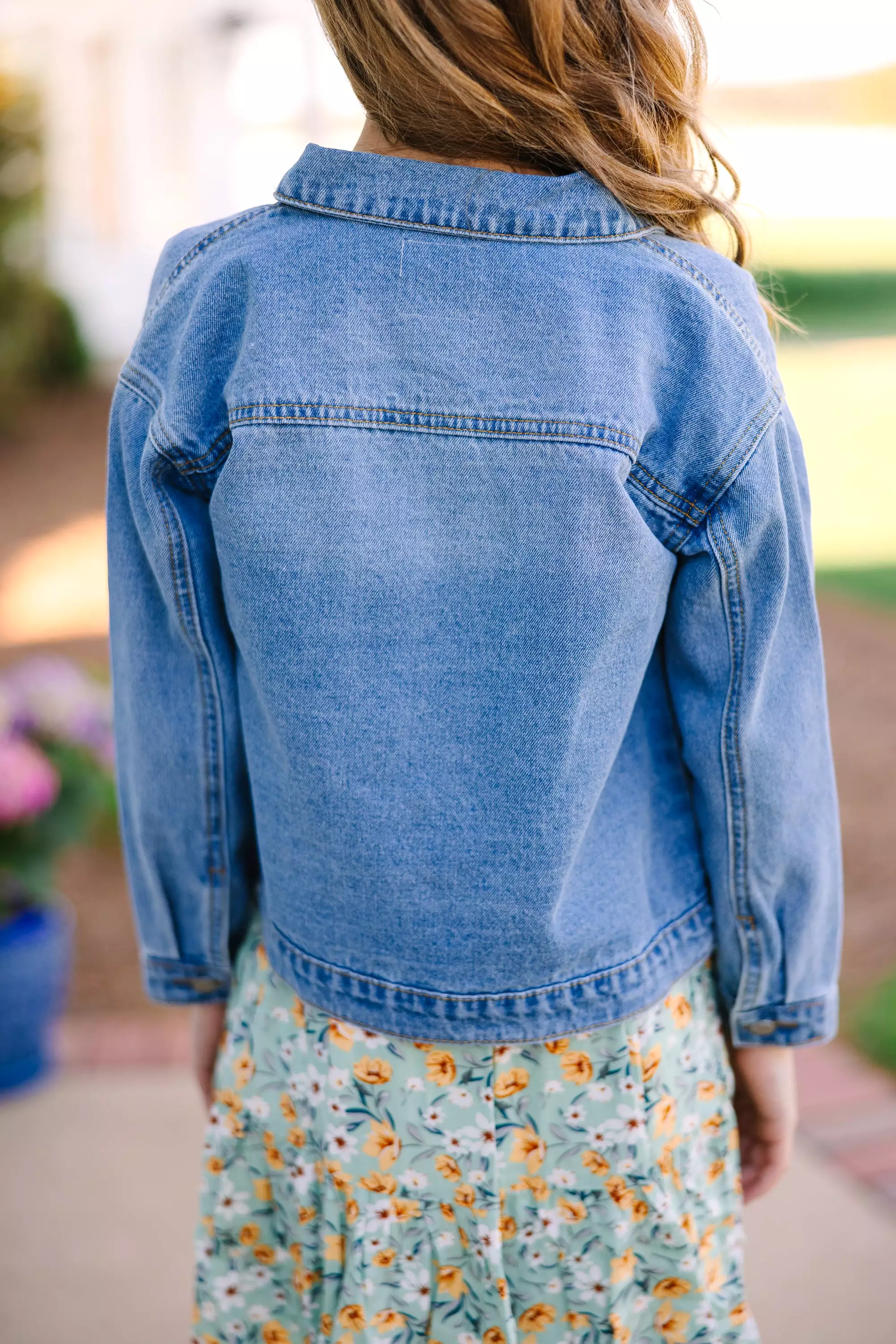 Girls: Today's The Day Light Wash Denim Jacket