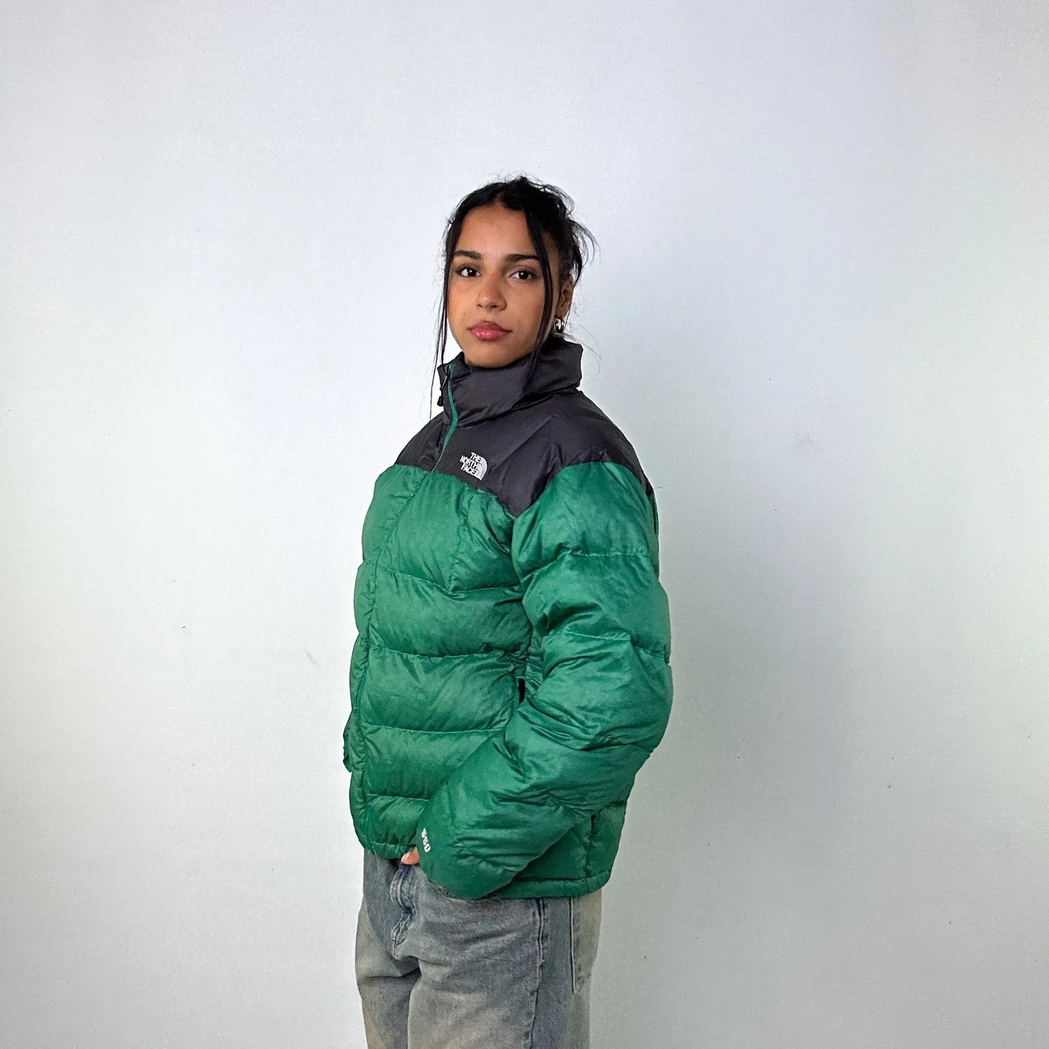 Green 90s The North Face 550 Series Puffer Jacket Coat (M)