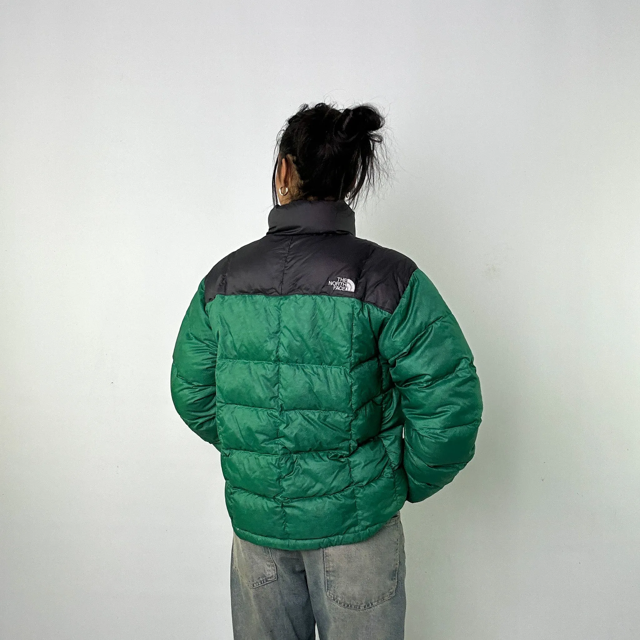 Green 90s The North Face 550 Series Puffer Jacket Coat (M)