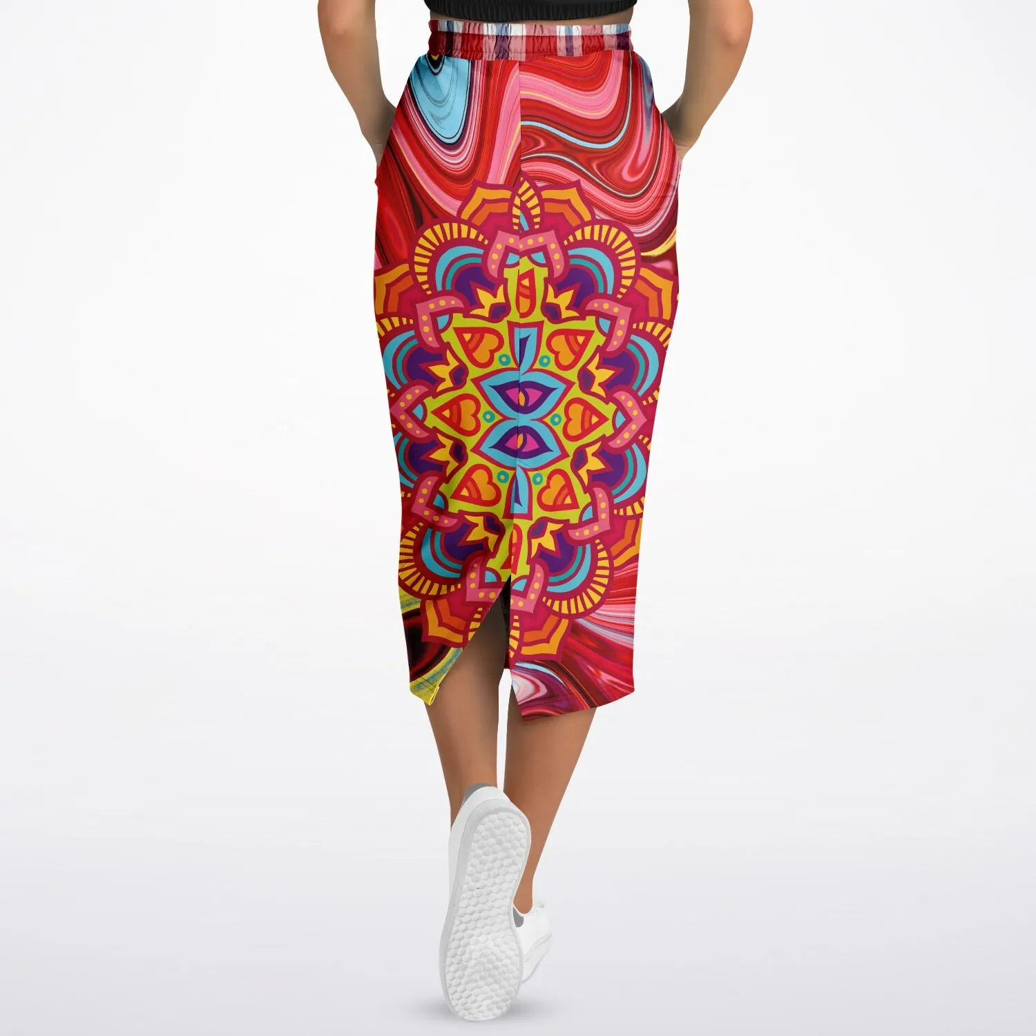 Hippy-Dippy Mandala Long Pocket Skirt