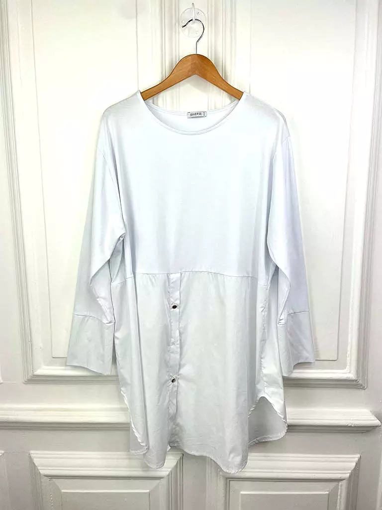 Jersey Layering Tunic - White