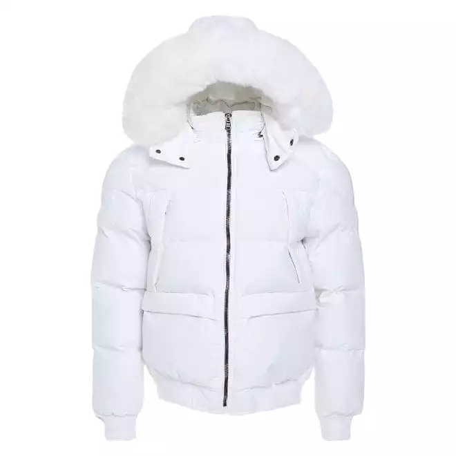 Jordan Craig Cross Bay Bomber Jacket (White) 91615