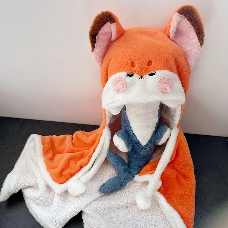 Kawaii Fox Fleece Winter Cape ME54